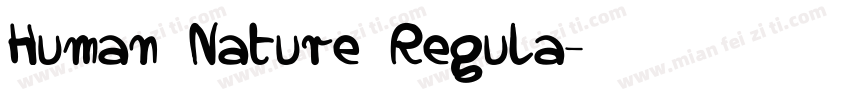Human Nature Regula字体转换